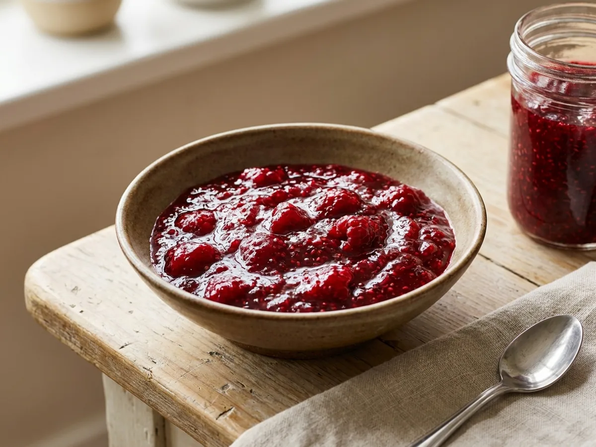 Confiture de framboises