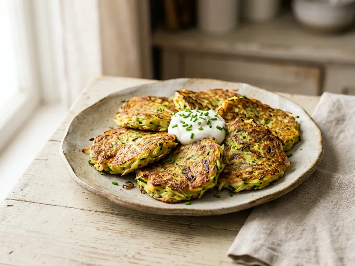 Galettes de courgettes sans farine