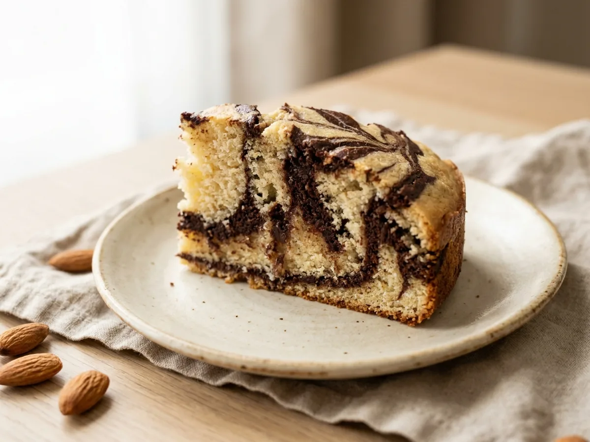 Gâteau marbré keto
