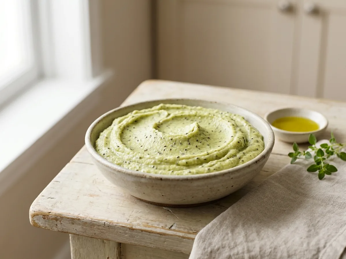 Houmous de Courgette keto