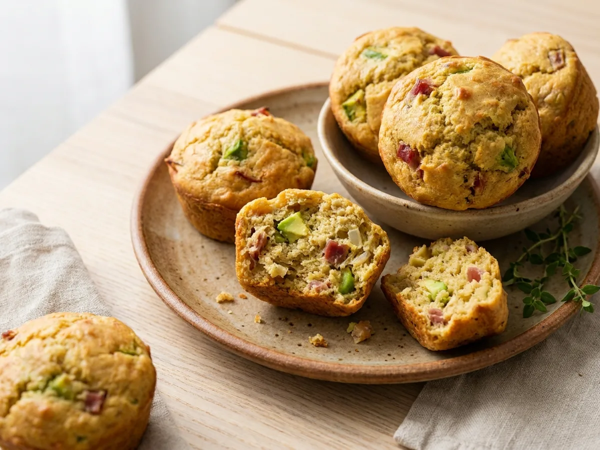 Muffins keto à l’avocat