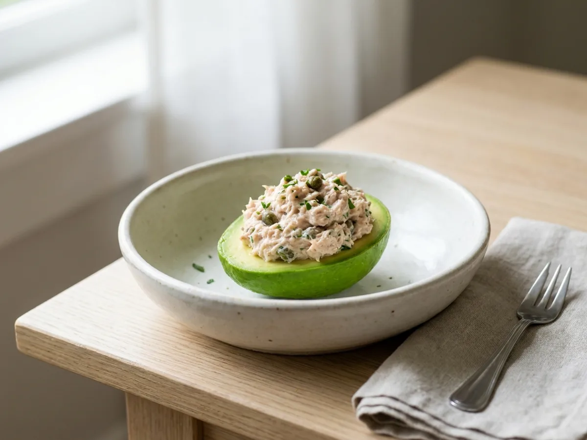 Recette cétogène : Avocat farci au thon