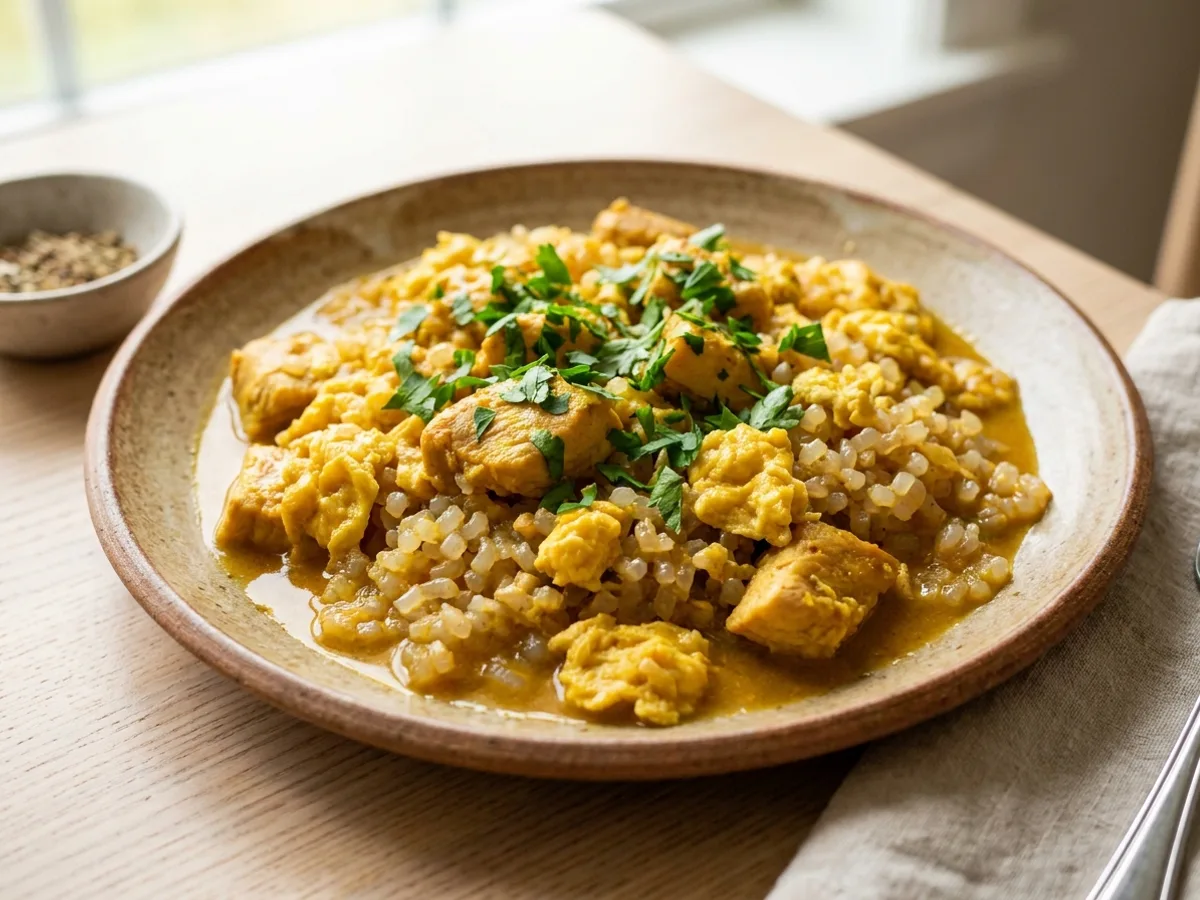 Riz keto au curry