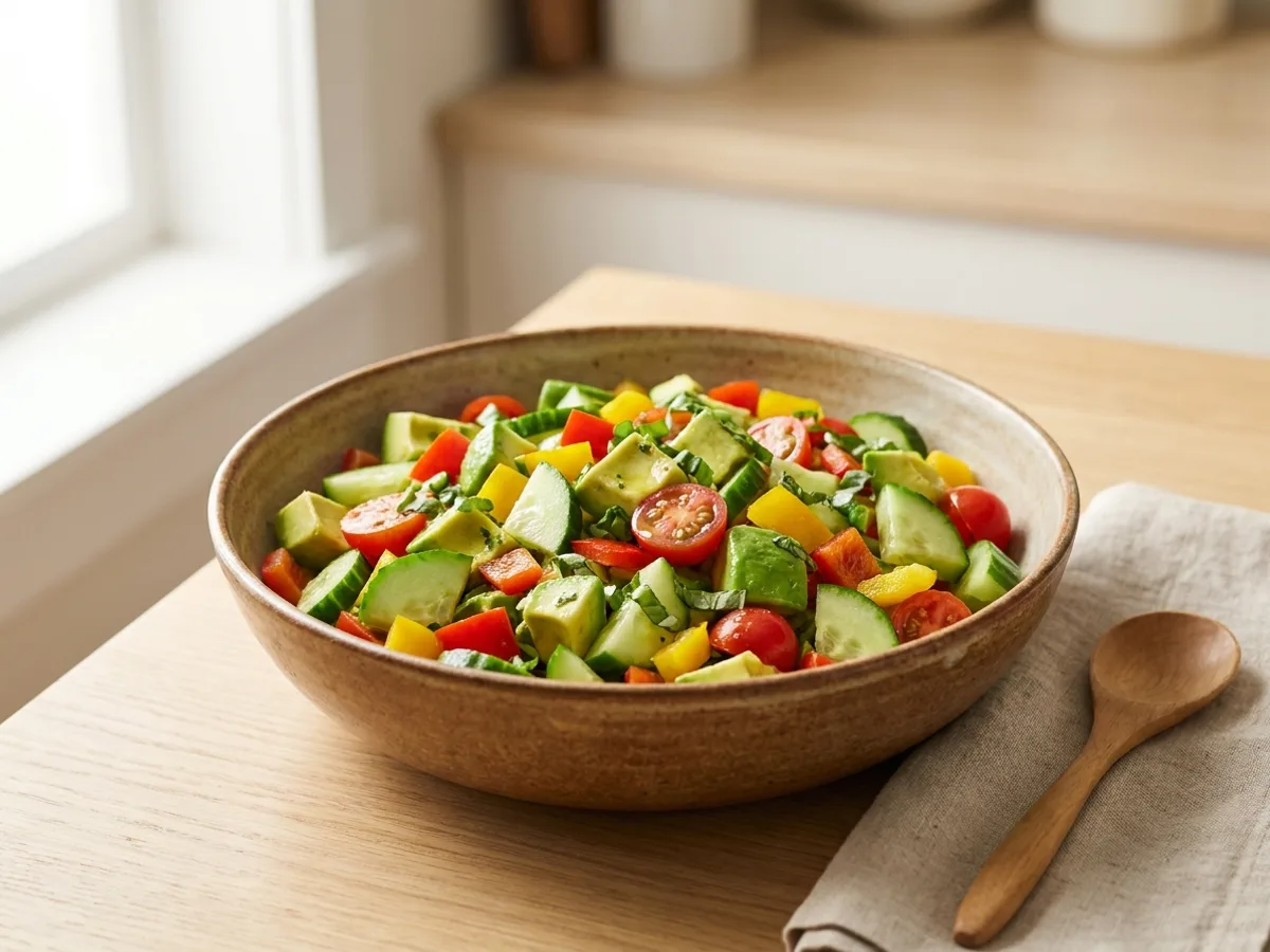 Salade Keto Avocat Concombre