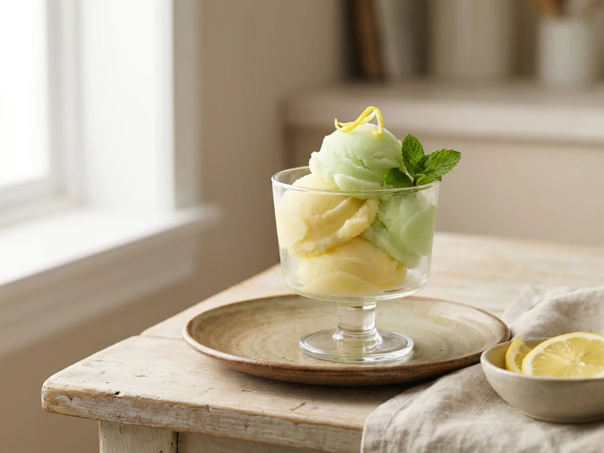 Sorbet aux 2 citrons