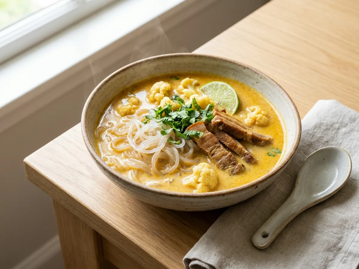 Soupe asiatique keto